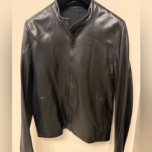 Givenchy Black Leather Lightweight Jacket